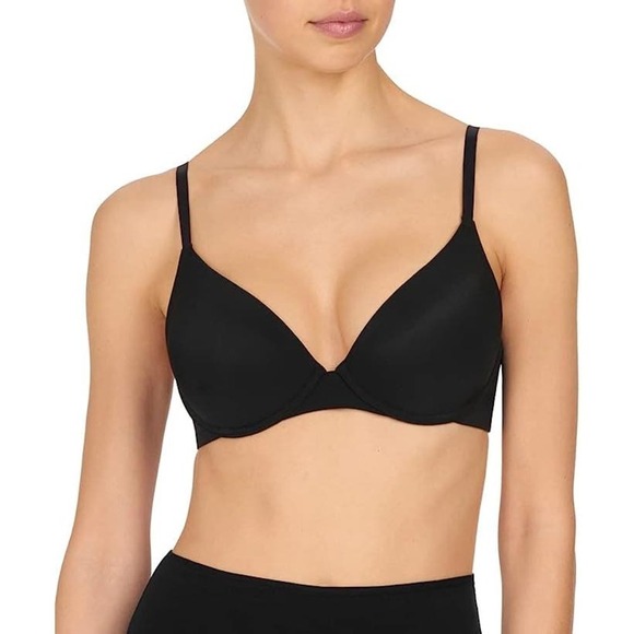 Natori Women's Black Minimal Convertable  Push- Up Size 36DD NWT - Picture 4 of 12